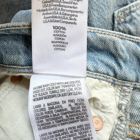 New MOTHER Superior The Rambler Zip Ankle Fray Jeans in Light Blue With The Band - Picture 8 of 15